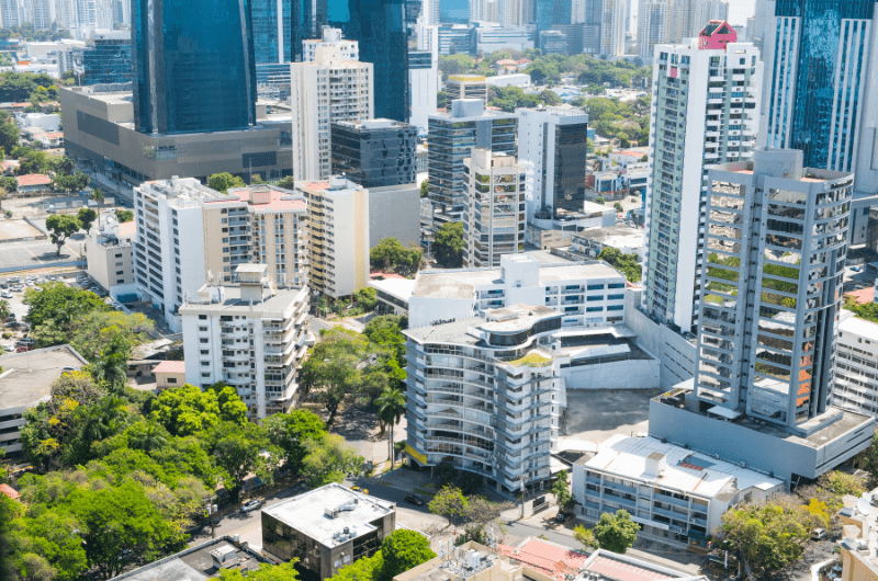 aerial city