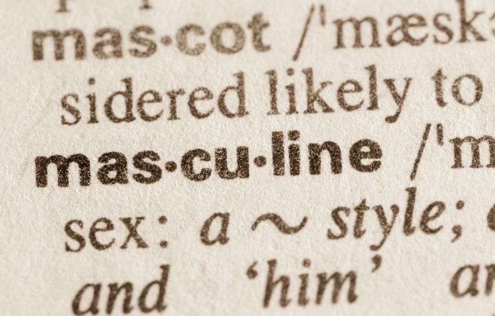 masculinity, dictionary, words