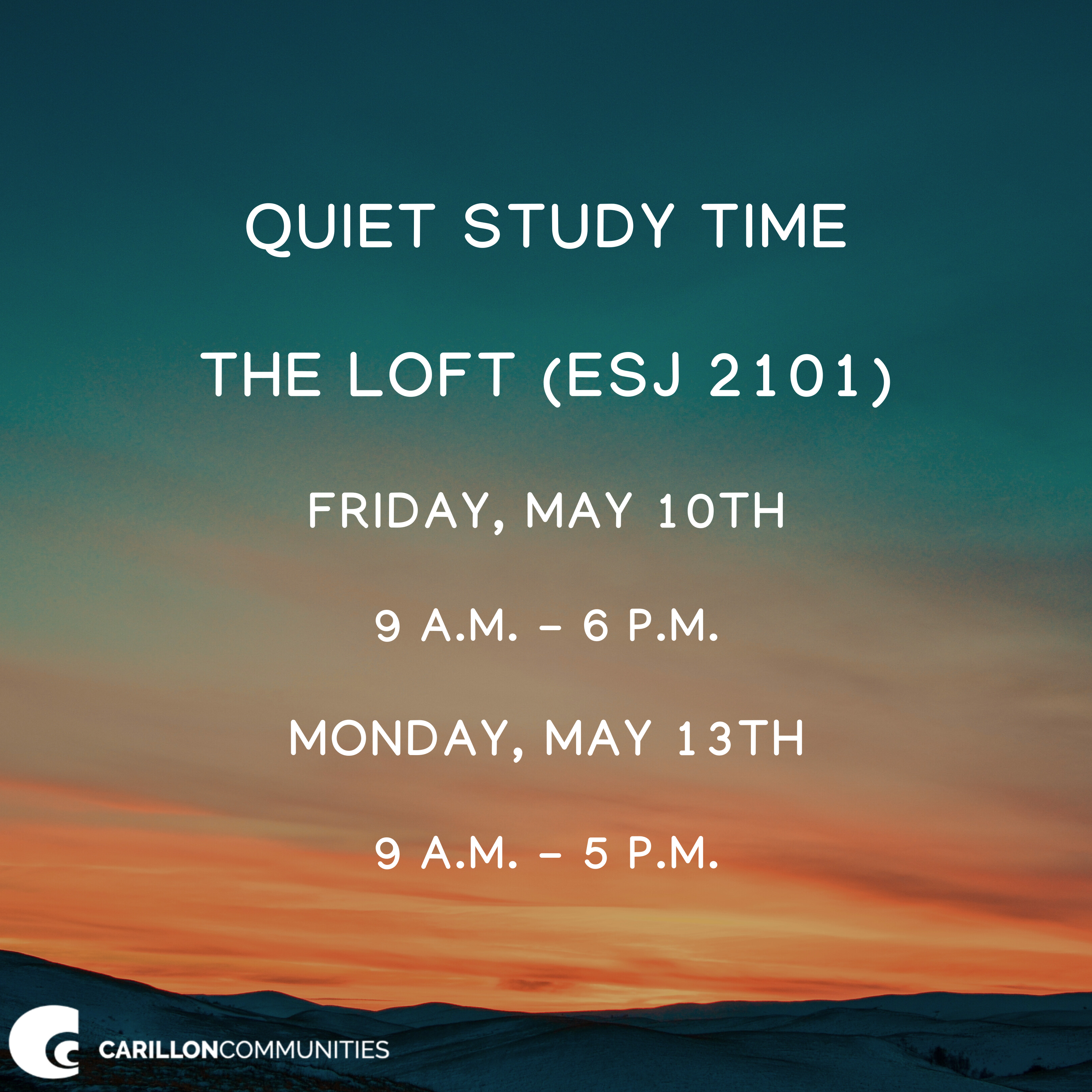 Quiet Study Flyer